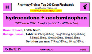 pharmacology flash card front 1