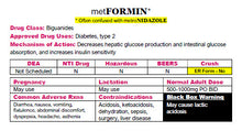 pharmacology drug card back 2