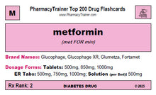 pharmacology drug card front 2